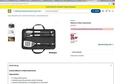 Sve za roštilj: Esmeyer Texas – set alata za roštilj u torbi - Komplet od 3 dela — 5