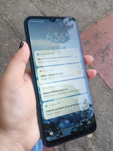 Redmi 9A, 32 ГБ, цвет - Голубой, Отпечаток пальца, Две SIM карты