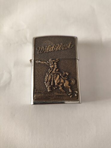 Qəlyan, vayp və aksesuarları: Zippo benzinli alışqan – Wild West temalı - Brend: Zippo (Bradford — 4