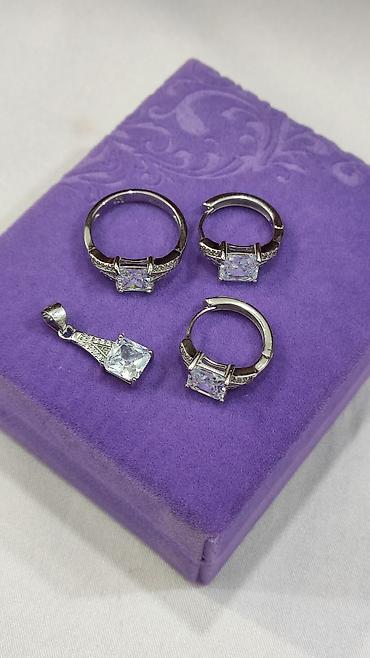 Серебряные наборы украшений: Серебряный набор  под Карьтие Серебро 925 пробы Размеры имеются — 13