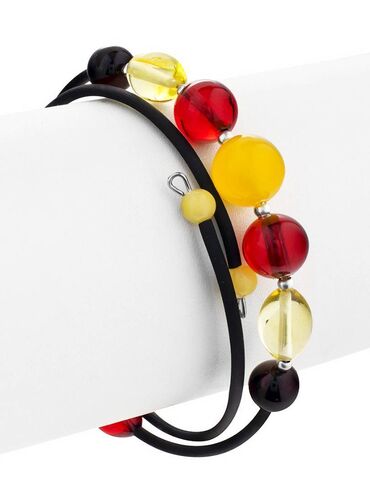 Bilərziklər: Endirim.Təbii baltik kəhrəbasından dəbli brasletlər və kolyelər.Simli — 7