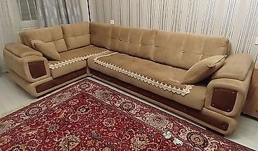 Divanlar: Künc divan, İşlənmiş, Açılan, Bazalı, Parça, Çatdırılma yoxdur — 1