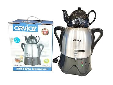 Техника для кухни: Elektrikli Samovar Orvica 3302 - 2500W - 4L - Ağ/Qara - 64.99AZN — 1