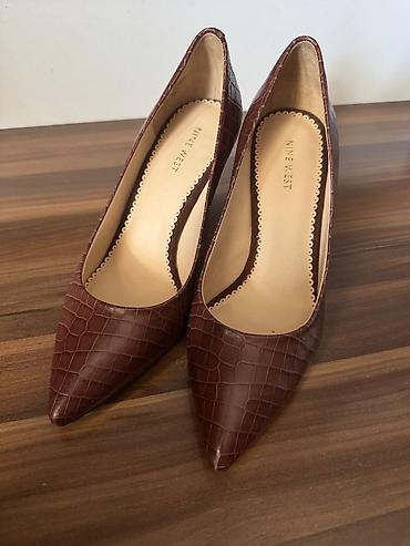 nine west: Tuflilər, Nine West, Ölçü: 39.5, rəng - Qəhvəyi, Yeni — 1