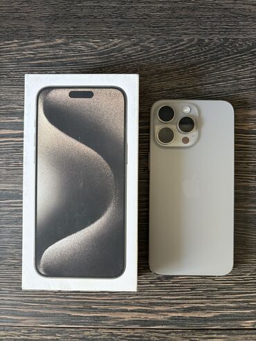 сколько стоит бронированный телефон: IPhone 15 Pro Max, Колдонулган, 1 ТБ, Natural Titanium, Коргоочу айнек, Кабель, Куту, 93 %