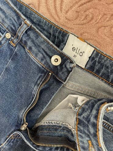 женские джинсовые шорты с завышенной талией: Джинсы женские ‘ello, размер 27 Производства Турция 🇹🇷, полустрейч На
