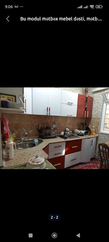 кухонная мебель бу: Metbex mebeli yaxsi vezyetde olcu 2.85x1 usdunde moyka verilir qiymet