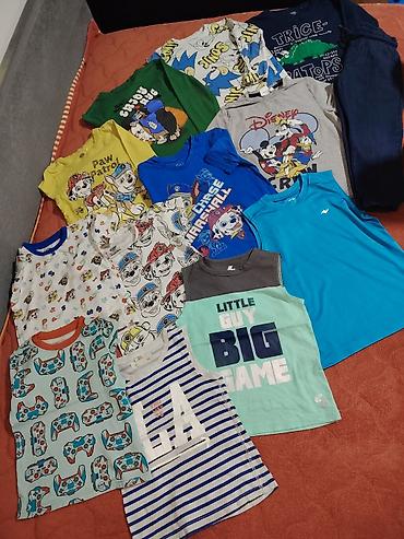 Paketi dečije odeće: Paket garderobe za decaka Vel 104-110 Ocuvano 4 majce dug rukav 11 na lalafo.rs — 1 Paketi dečije odeće: Paket garderobe za decaka Vel 104-110 Ocuvano 4 majce dug rukav 11 — 1