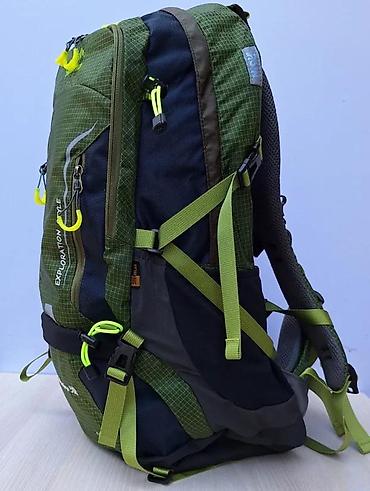 Sportske torbe i rančevi: Planinarski/trekking ranac Adventure 50L – maslinasto zeleni sa fluoro — 4