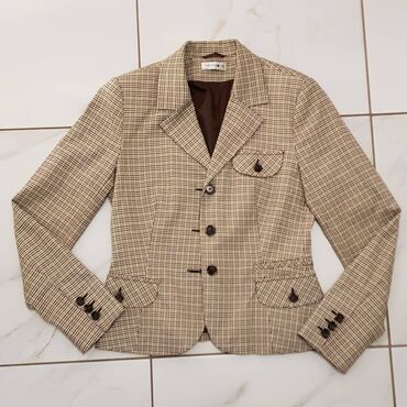 bluza sa puf rukavima: S (EU 36), Plaid