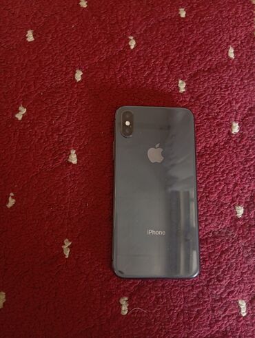 кулер воды: IPhone X, Б/у, 256 ГБ, Черный, Защитное стекло, 67 %
