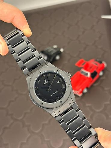 whatc: Yeni, Qol saatı, Hublot, rəng - Qara — 1