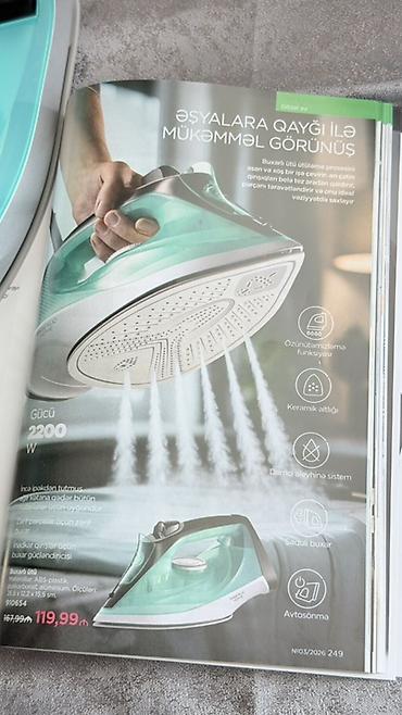 Ütülər və buxarlayıcılar: Faberlic Home buxarlı ütü - Güc: 2200 W - Altlıq: keramik, sürüşməni — 3