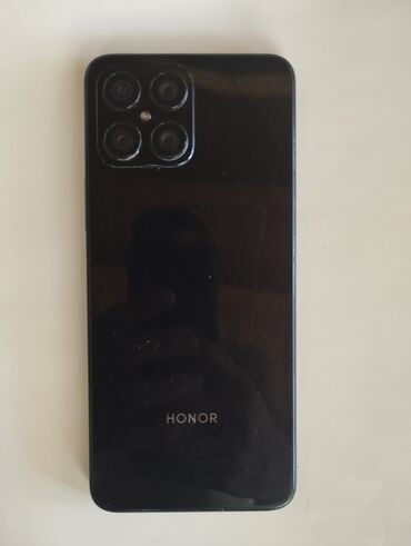 kompakt telefonlar: Honor X8, 128 ГБ, цвет - Черный, Гарантия, Отпечаток пальца, Две SIM карты