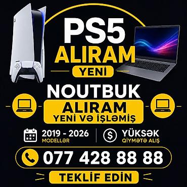 Ноутбуки и аксессуары: YÜKSƏK QİYMƏTƏ HƏR CÜR NOUTBUK VƏ P5 ALIRAM YENİ VƏ İŞLƏMİŞ KREDİTLƏ — 1