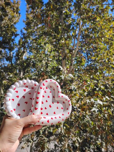 Digər ev dekoru: Handmade dekorativ keramik aksesuarlar dəsti - Ürək formalı boşqab — 12