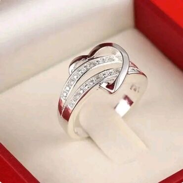 bluza s: Predivan prsten srce sterling silver 925