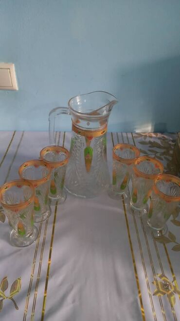 посуда набор: Продается Графин со стаканами 1000 сом