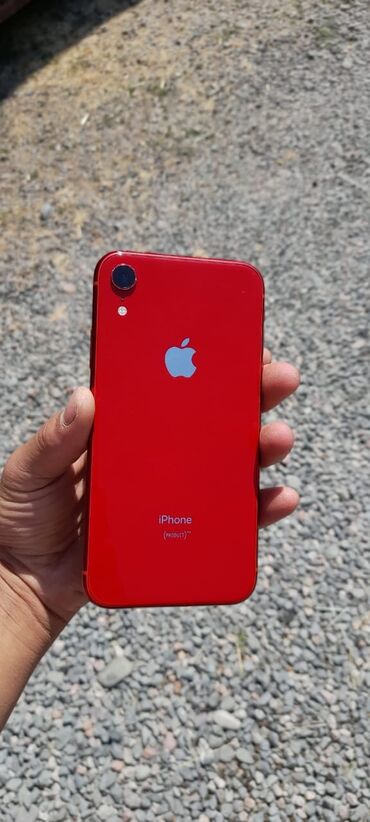 телефон sony: IPhone Xr, Б/у, 64 ГБ, Красный, Защитное стекло, Чехол, 81 %