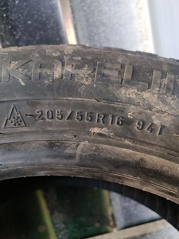 Шины: Шины 205 / 55 / R 16, Зимняя шипованная, Б/у, Комплект, Легковые, Nokian — 2