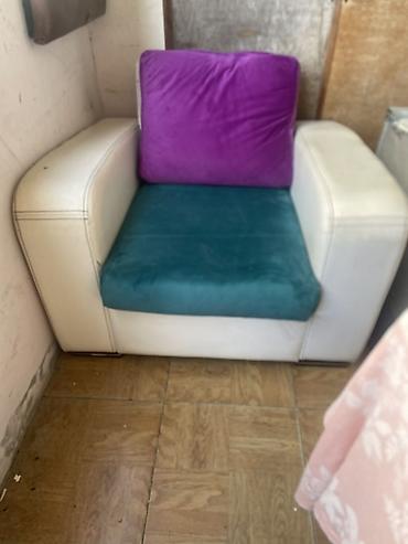 par: Mebel dəsti – 1 nəfərlik kreslo + 3 nəfərlik divan - Dizayn: Ağ — 1