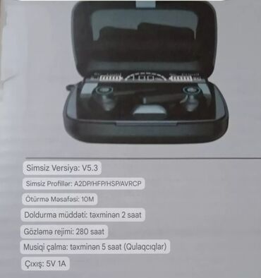 Qulaqcıqlar: Simsiz (Bluetooth) Qulaqcıqlar, rəng - Qara — 12