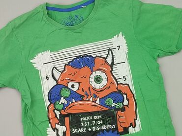 zielony neonowy strój kąpielowy: T-shirt, 12 years, 146-152 cm, condition - Very good