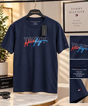 Futbolkalar: Original Tommy Hilfiger uşaq T‑şörtü,xaricdən alınıb. 7-8yaş - Rəng — 1