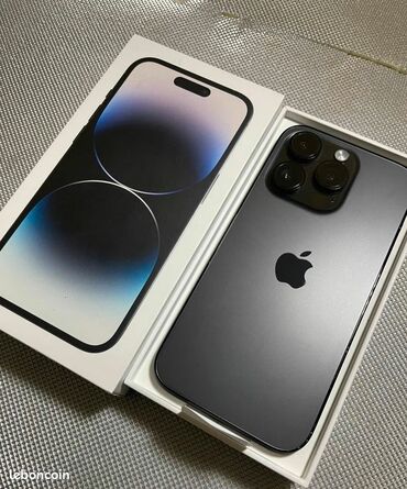 айфон xs токмок: IPhone 14 Pro, Колдонулган, 256 ГБ, Кара, Заряддоочу түзүлүш, Коргоочу айнек, Куту, 85 %