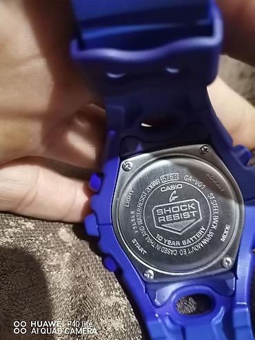 xac səkilli naxislar: CASIO G‑SHOCK qol saatı – mavi rəng - Model: GA‑V01 (5751 modul — 2