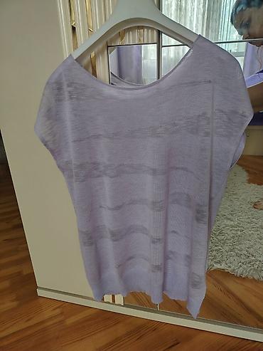 sortlar: Yüngül trikotaj bluz - Rəng: açıq bənövşəyi/lilac - Model: oversize — 4