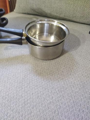 cotex posteljine: Set inox posuđa 18/10 – lonci i šerpe sa poklopcem korisceni par puta — 4