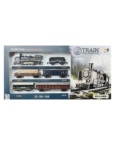 конструкторы маленькие: Игровой набор «TRAIN Steam Engine на Train» — модель ретро-поезда с — 1