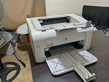 etiket printer: HP LaserJet P1005 monoxrom lazer printer - Növ: Qara-ağ lazer printer — 2