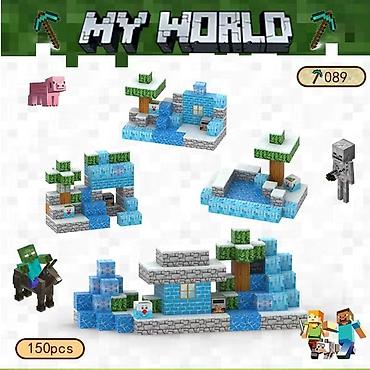 Игрушки: 🧲 Магнитные кубики Minecraft 216 шт + 6 минифигурок- 1850 сом 200 шт — 5