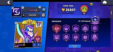 vape topdan: Brawl Stars oyun hesabı - Kupa: 26,841 (ən yüksək 26,859), Liga: II - — 2