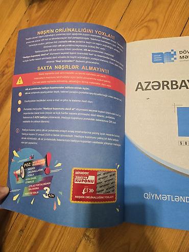 Testlər: Tam yeni,original heç işlənməmiş kitabdır.(hədiyyə kuponu da — 2