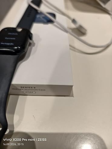 pixel watch 2: Apple Watch (9 серия/ 41 мм), корпус темного цвета, ремешок Sport Band — 5