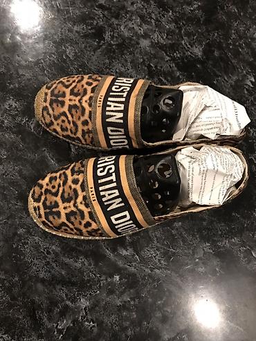 espadril ayaqqabi: Dior, Ölçü: 36, rəng - Qəhvəyi, Yeni — 1
