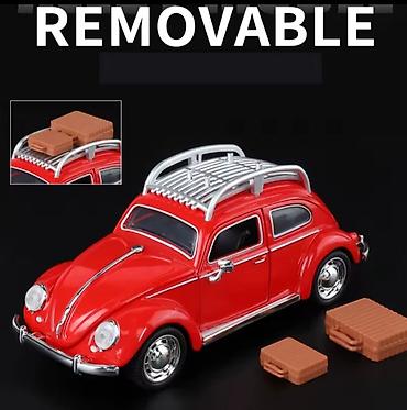 Avtomobil modelləri: Qırmızı klassik “Beetle” miniatür model avtomobil - Kolleksiya və — 11