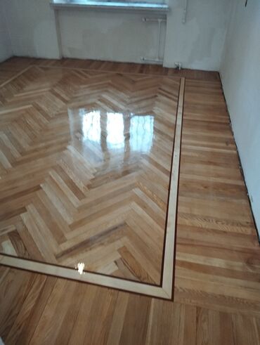 Döşəmə işləri: Pol ve parketlerin yonulub laklanmasi yuksek seviyyede — 30