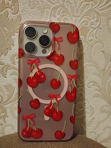 Mobil telefon və aksesuarlar: Iphone 16 pro max ucun case, yeni ve cox az islenmis. 1 eded 5 Azn — 2