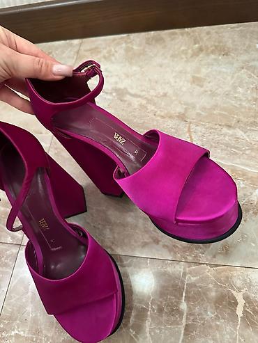 zara duxulari: Zara platforma dabanlı ayaqqabı – 37 ölçü ​ ​Brend: Zara (Orijinal) — 5