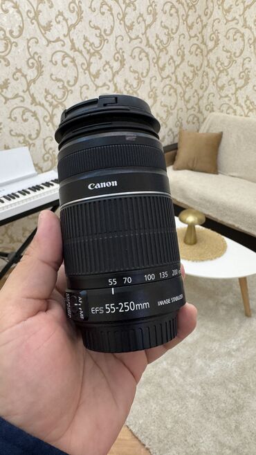 canon 50mm 1 8: Canon 55-250mm Zoom Təzə kimidir! İşlənməyib
