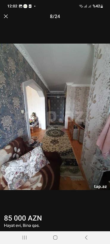 ev axtaram: Binə qəsəbəsində həyət evi. ışıq, qaz, su, kombi, 5 otaqlı sənət — 8