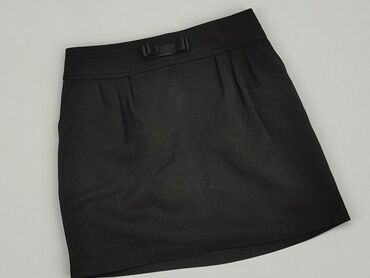 spódniczka jeansowa czarna z guzikami: Spódniczka, 7 lat, 116-122 cm, stan - Bardzo dobry