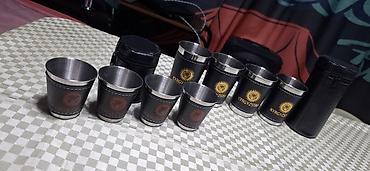 Другие комплектующие: Стальные рюмки, 4шт. в чехле (дермантин). С рисунком национального — 14