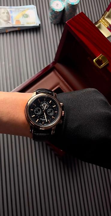 чехол на х: Мужские кварцевые часы Patek Philippe ⌚️ ✅нержавеющая сталь — 4