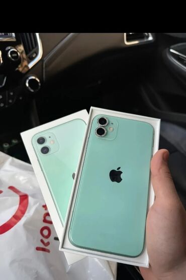 30 manatlıq telefonlar: IPhone 11, 128 GB, Yaşıl, Zəmanət, Face ID, Sənədlərlə