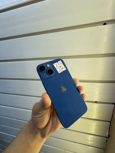 Apple iPhone: IPhone 13 mini, Б/у, 256 ГБ, Blue Titanium, Зарядное устройство, Защитное стекло, Чехол, 100 %